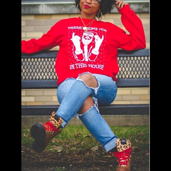 There’s Some Ho’s In This House” Long Sleeve Shirt - Picture 3 of 3